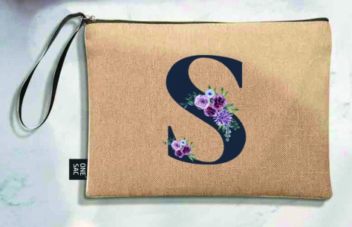 Bolso de mano letra s una pieza (diseño variado) (25×18×1 )